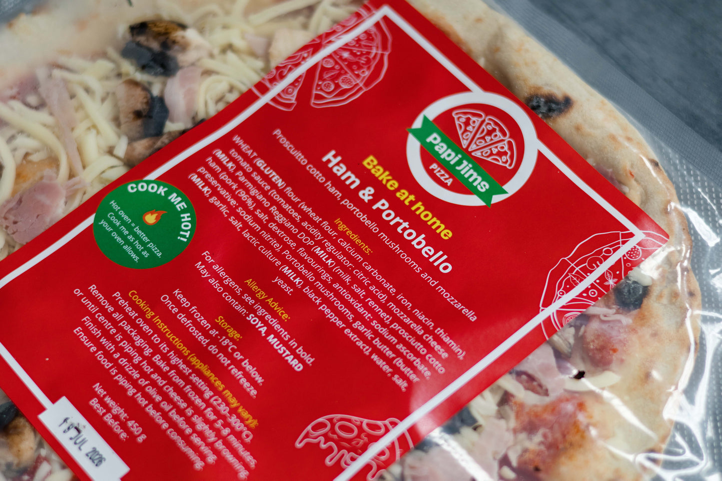 Ham & Portobello - 12" Pizza